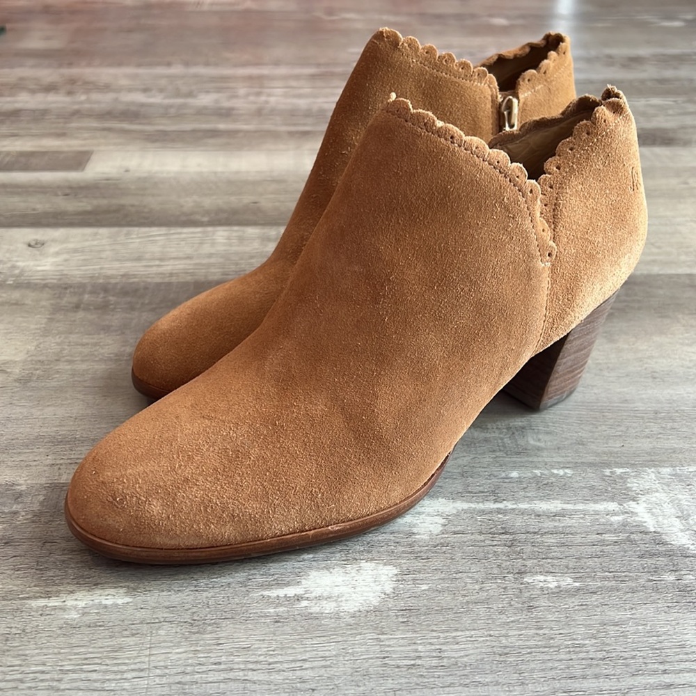 JACK RODGERS Marianne Oak Suede Boots - NEW / UNUSED